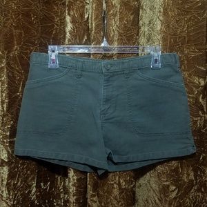 Ladies Old Navy Army Green 100% Cotton Shorts Sz 2